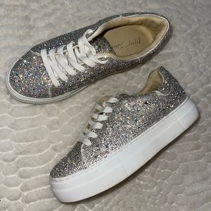 SOLD Women’s size 7 Betsy Johnson Rhinestone Sneakers